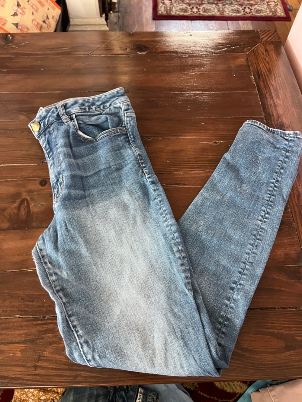 American Eagle Outfitters High-Rise Blue Jeans